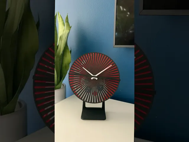 Human Walking Scanimation Clock Face video thumbnail