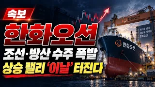 [한화오션 주가 전망] 조선·방산 슈퍼사이클 본격화! 글로벌 수주 기대감에 추가 상승 랠리 주목