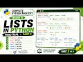 Lists in Python Practical Part 3 remove pop clear len count index Lesson 21