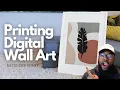 How To Print and Frame Digital Wall Art Digital Wall Art Ratio Size Guide DIY Etsy Wall Decor