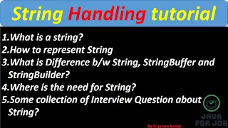 String introduction in java Difference String StringBuffer StringBuilder