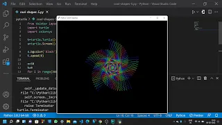 Python Turtle Graphics - 12 Cool Shape Drawing Python Turtle Coding