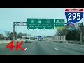 Delaware Memorial Bridge Approach Interstate 295 northbound 4K