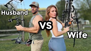 Husband vs Wife Bow Competition | Who's the Better Shot?