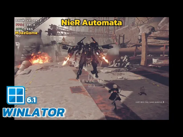 Winlator - Gameplay NieR: Automata Game Of The YorHa Edition - Windows
