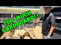 Removing LARGE Cardboard Pieces in Rohnert Park CA I Had To Use A SAWZALL
