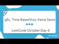 981 Time Based Key-Value Store Three Solutions
