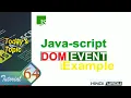 Javascript tutorial Javascript Event HTML Event Java script tutorial in hindi part