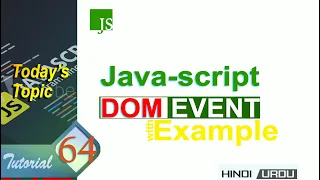 Javascript tutorial Javascript Event HTML Event Java script tutorial in hindi part
