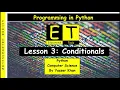 Lesson 3 Conditionals