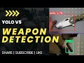 Real time weapon detection weapon detector using yolov5 Python weapon detection cctv camera