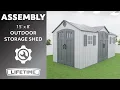 Lifetime 15 x 8 Outdoor Storage Shed Lifetime Assembly