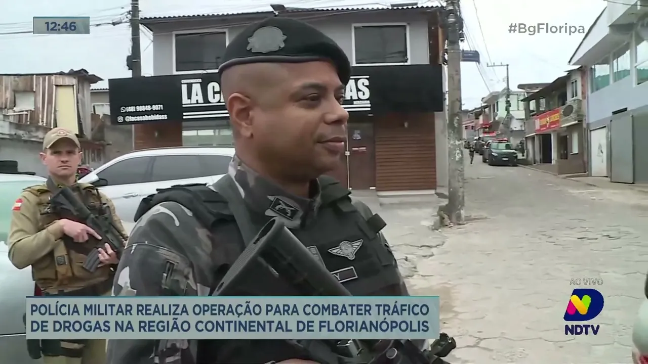 PM realiza operação para combater tráfico de drogas na região Continental de Florianópolis
