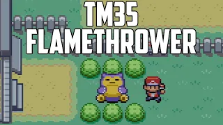 Where to Find TM35 Flamethrower - Pokemon FireRed LeafGreen