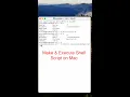 Make and Execute Shell Script File Mac
