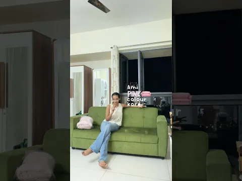 Making my green sofa pink || new home