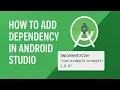 How to add dependency in android studio Android Gradle Dependencies
