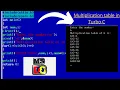 Multiplication table program in Turbo C C Language