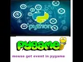 pygame mouse cursor in python