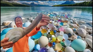 An uninhabited coast. Beautiful fish and starfish everywhere. Some strange seafood