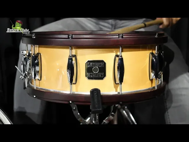Caixa Gretsch Full Range Maple Wood Hoop Natural Gloss 14x5,5