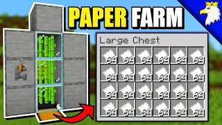 NEW EASY PAPER FARM Minecraft Bedrock 26.45/1.21!