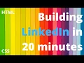 HTML tutorial for beginners Building LinkedIn Login Page in 20 minutes
