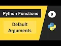 Default Arguments in Python Python Tutorial for Beginners in Hindi