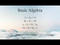 Basic Algebra Tutorial 2x 6 4x - 2 Math with Gloves