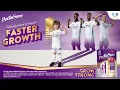 Lagu PediaSure - clinically shown to support faster growth (^1)