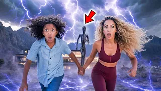 our cursed statue chased us caught on camera