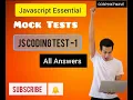 JS Essentials Mock Test Coding Test - 1 100 PASSED CCBP NXTWAVE