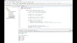 Strings in JavaEclipse IDE