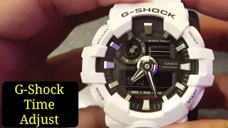 How to set the Date Time on Casio Gshock 5522 Analog and Digital GA-700