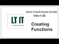 Oracle Program Units Lesson 3 Part 2 Stored Functions