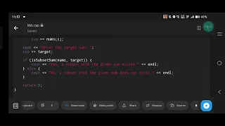 DSA Coding Question Subset Sum Problem Using Dynamic Programming in C