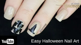 DIY Halloween Nail Art - Classy Witch Hat Design