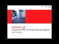 SQL Analytics - Part 1 1 Key Concepts