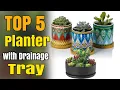 tabletop planter with drainage tray extra large