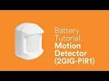 Battery Tutorial Motion Detector PIR1