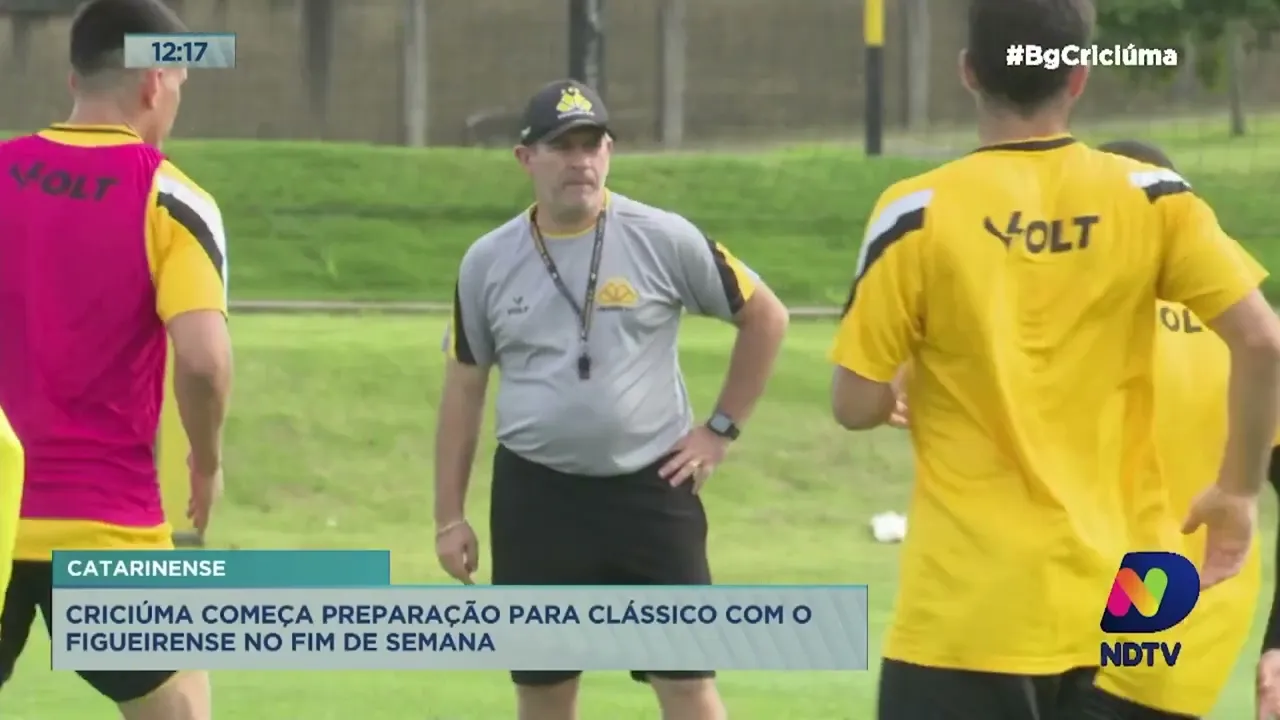 Criciúma começa preparação para clássico com o Figueirense no fim de semana