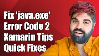 Fixing java exe exited with code 2 Error in Xamarin Android Projects