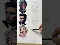 Pencil Sketch Mini Portrait Studies Small-Scale Drawing Practice