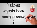 1 stone equals how many pounds