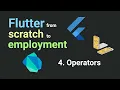 Free Flutter course From scratch to employment 4 Operators Flutter Tutorial