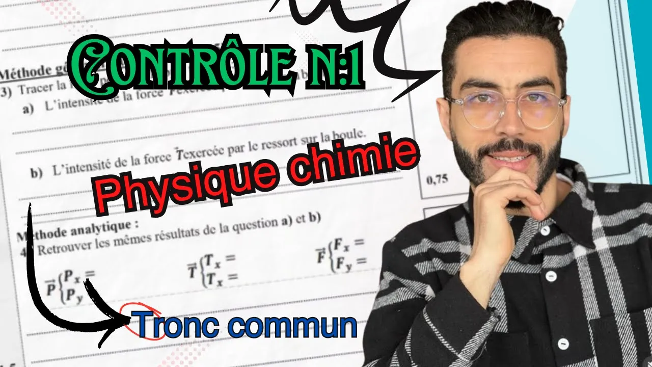Tronc commun : Correction contrôle 1 semestre 2 en Physique chimie