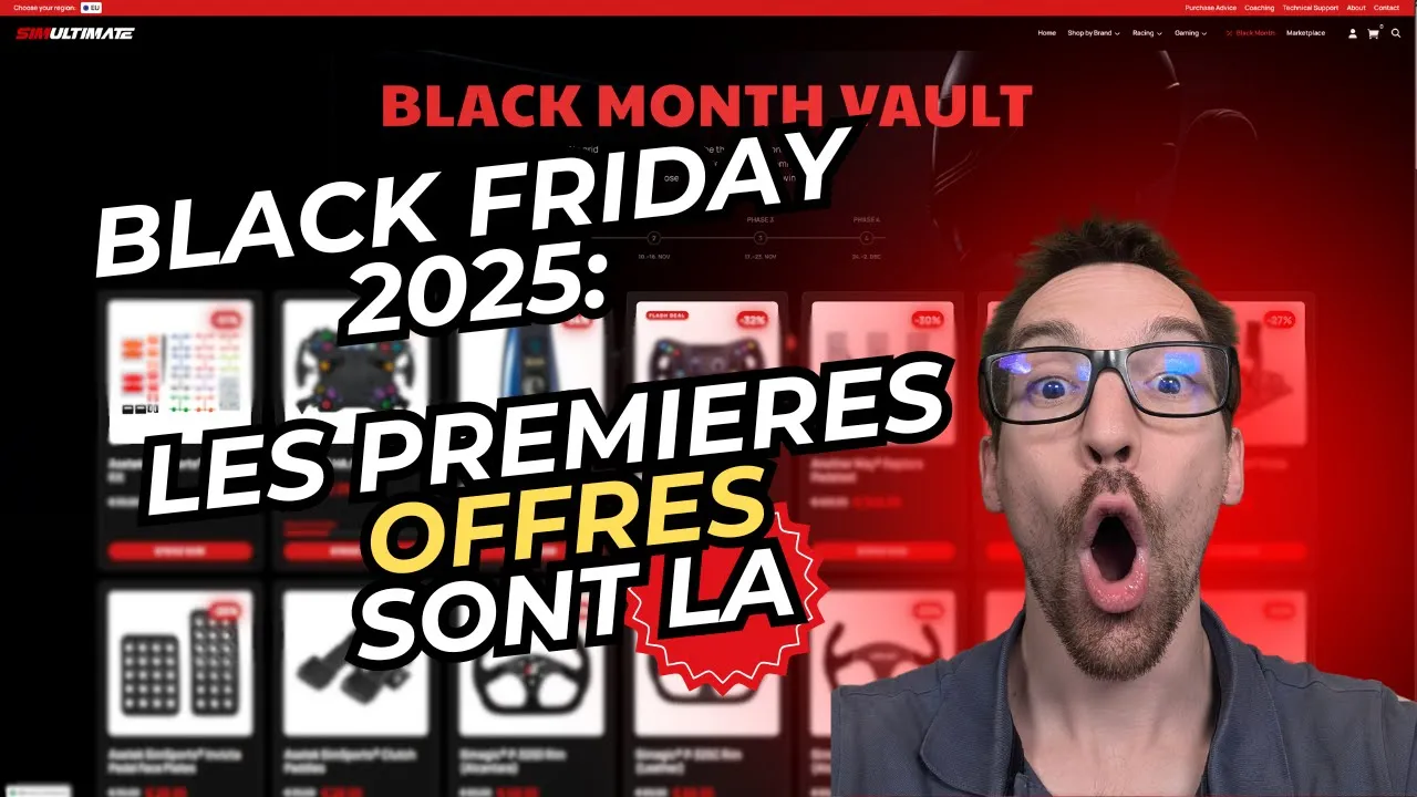 Black Friday 2025 : les premières OFFRES Sim Racing tombent ! 🎯