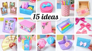 15 DIY Easy Craft Ideas: Paper Crafts, Cute Gifts and Home Decor Ideas