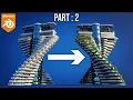 How I created this Building with Geometry Nodes in Blender