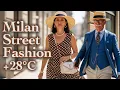 Download Lagu 🔥 Stunning Milan Street Fashion at +28°C/82°F. Hot Weather Fashion, New Trends \u0026 Summer Elegance